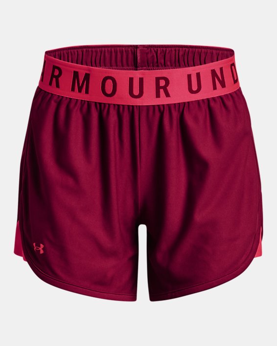 Women's UA Play Up 5" Shorts, Pink, pdpMainDesktop image number 4